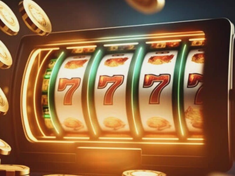 Slot dengan latar puncak kabut