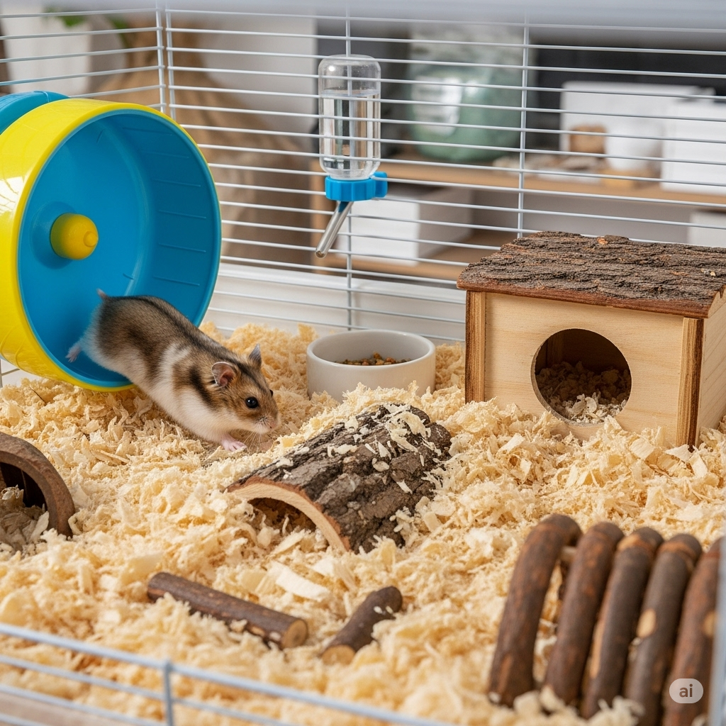 Cara membuat kandang hamster nyaman