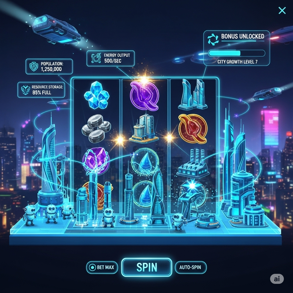 Slot dengan dunia simulasi dan konstruksi